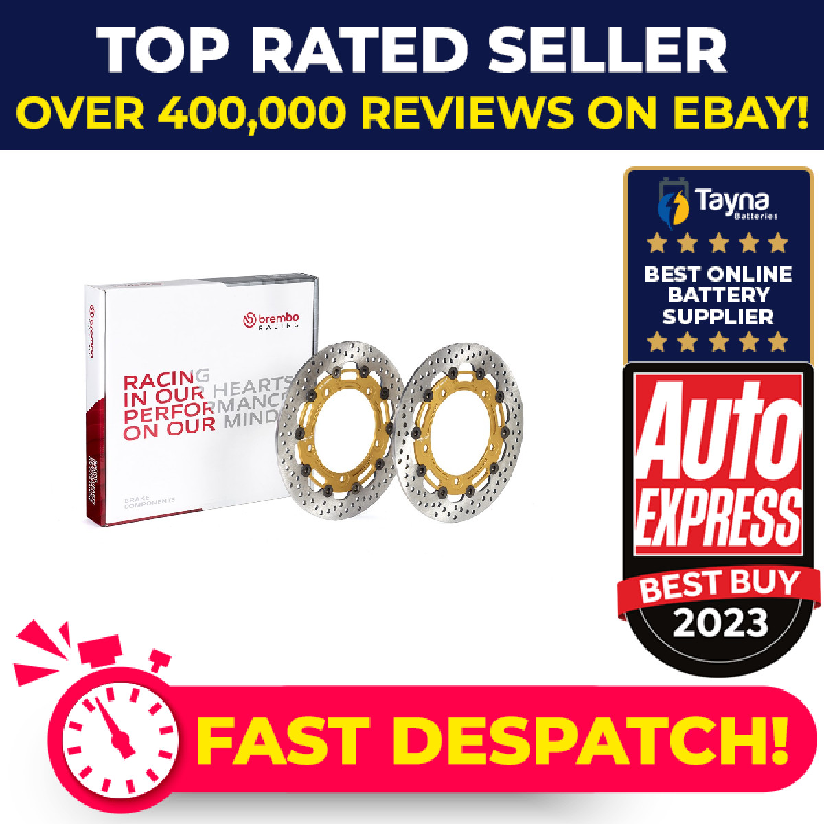 2x Motorcycle Brake Discs (pair) Front 208973773 Brembo Top Quality Guaranteed