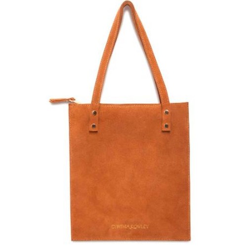 NUOVA borsa donna Cynthia Rowley elegante scamosciata marrone nuova con etichetta 225,00 - Foto 1 di 7