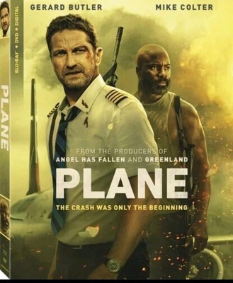 Plane (Blu-ray, 2023) Like New Ex Library Ships Free Gerard Butler