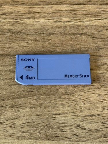 Sony Genuine Memory Stick 4MB MEGABYTE MSA-4A Camera Memory Card