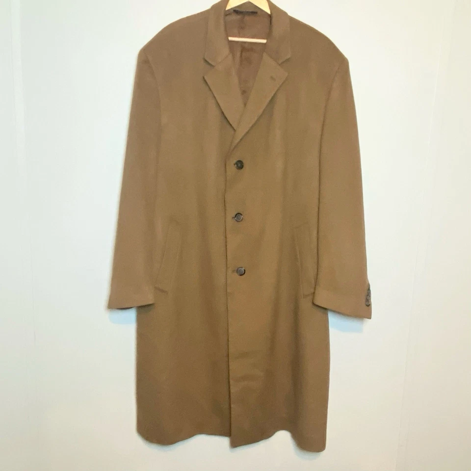 Abrigo Jos A Bank Hombre 100% Cachemira Marrón Talla 46R Foto 2 de 4