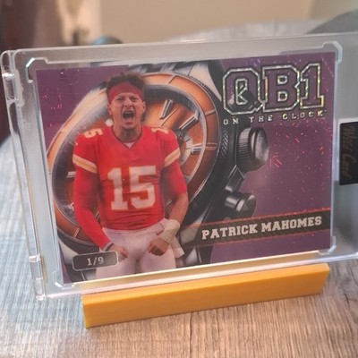 Wild Card 2026 Patrick Mahomes QB1 On the Clock Insert OCW-PL-PM 1/9