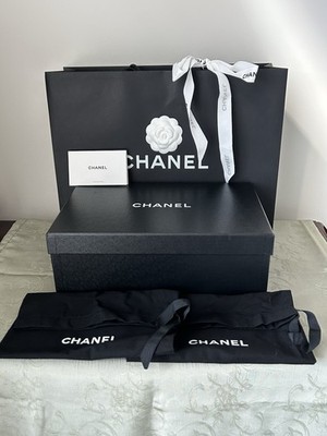 Chanel Luxury Shoe Box Set w/ Dust Bag & Tissue Paper & Shopping Bag