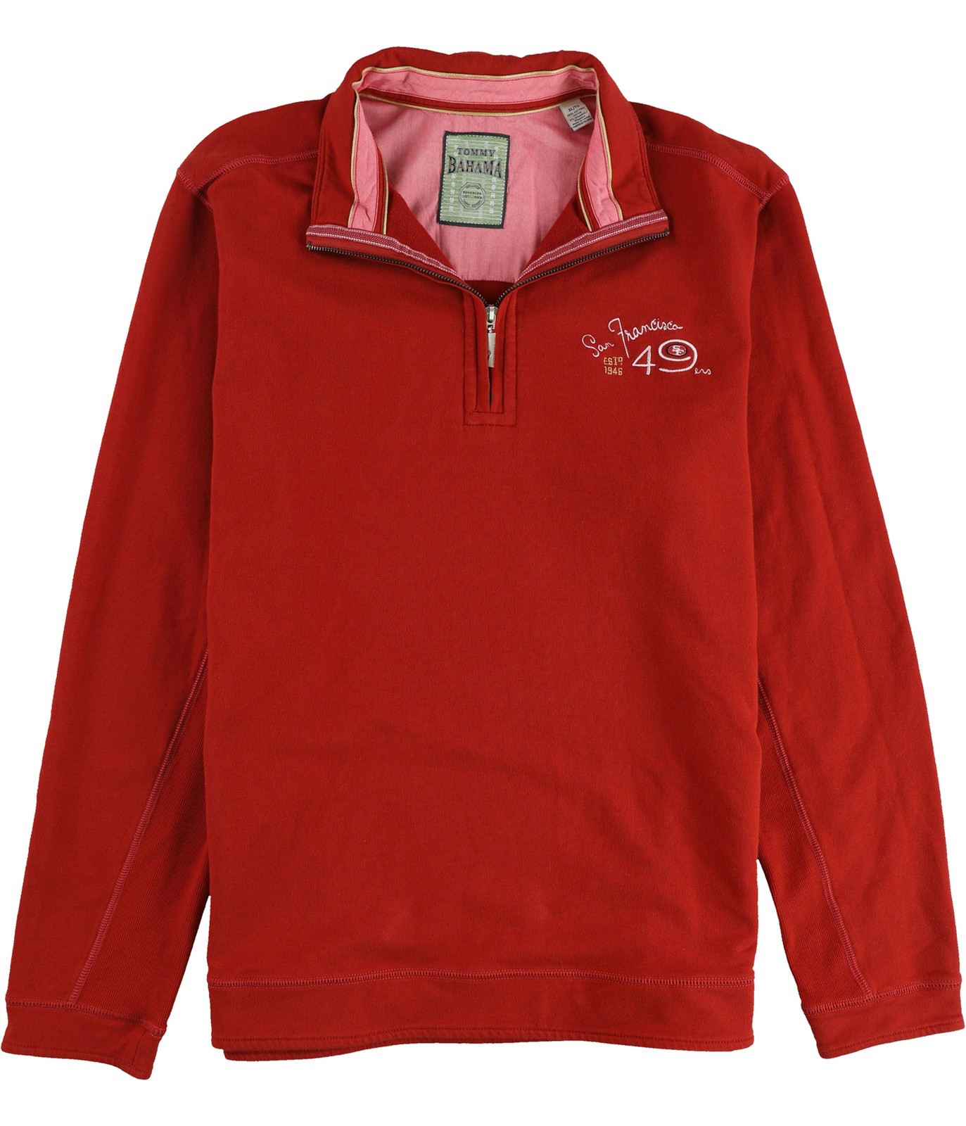 Мужская толстовка Tommy Bahama Ben - Terry San Francisco 49ers красная размера X-Large 11890₽