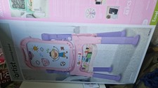 Children's Easel BNIB Pink And Lilac Magnetic Whiteboard And Blackboard.
