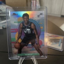2025-26 Topps Finest Ace Bailey Uncommon Refractor RC #105 Jazz