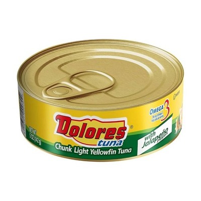 24x Dolores Chunk Light Yellowfin Tuna Jalapeno Canned Fish Seafood Bundle 5oz