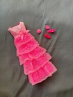 Vintage Barbie Outfit #1871 Romantic Ruffles - with HTF earrings but no purse.