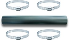 Gasoline Fuel Filler Neck Hose with 4 Hose Clamps,2 inches Inside Reinforced Gas