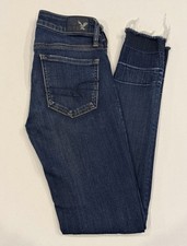 American Eagle Outfitters Super Stretch Jegging Size 00 Regular Factory Distress