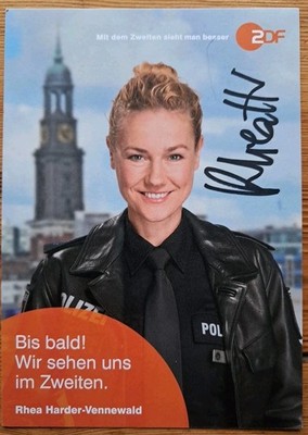 Rhea Harder Vennewald Orig Autogrammkarte Notruf Hafenkante signiert 2025 - AK