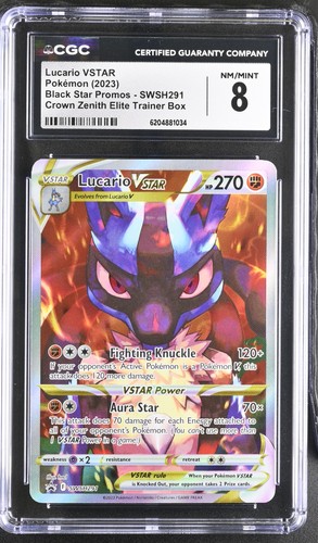 Lucario VSTAR graded CGC 8 for sale on eBay