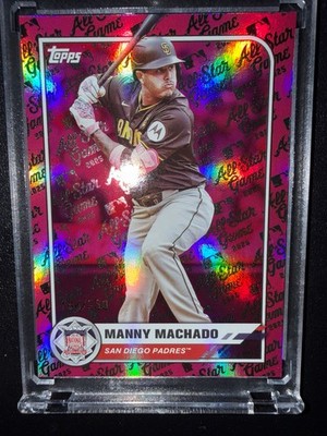 2025 Topps All-Star Game #92 Manny Machado Pink Foil #/250 San Diego Padres