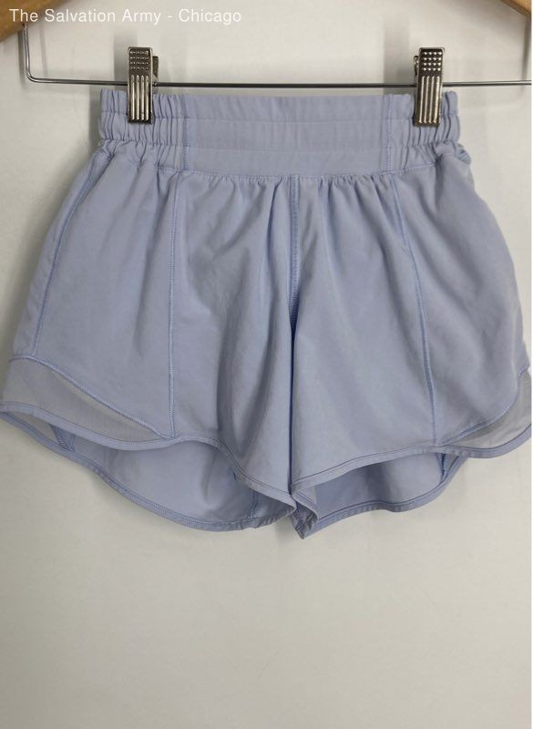 Lululemon Womens Lilac Hotty Hot Elastic Waist Activewear Athletic Shorts Sz 2XS