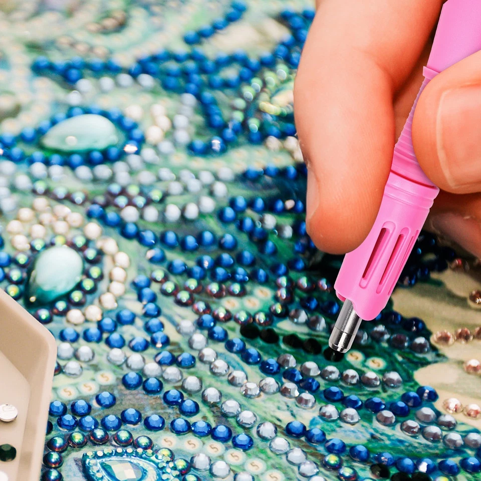 Kit de herramientas de varita aplicadora de diamantes de imitación Hot Fix hágalo usted mismo con 3 cajas de piedras de cristal Foto 3 de 4