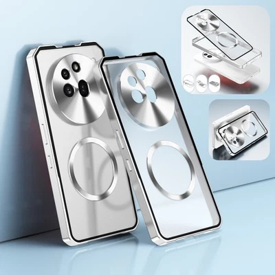 Magnetic Hybrid Metal Bumper Clear Matte Back Case For Nothing Phone 3a /3a Pro