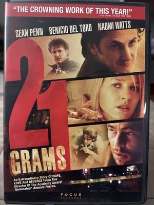 21 Grams DVD (2004) Sean Penn Benicio Del Toro Naomi Watts