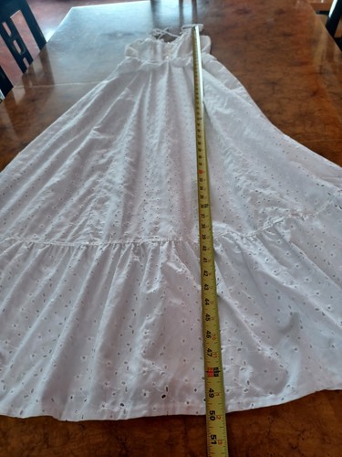 Vintage Mid Century 60er 70er Candi Jones California Eyelet Prairie Maxikleid XXS - Bild 15 von 23