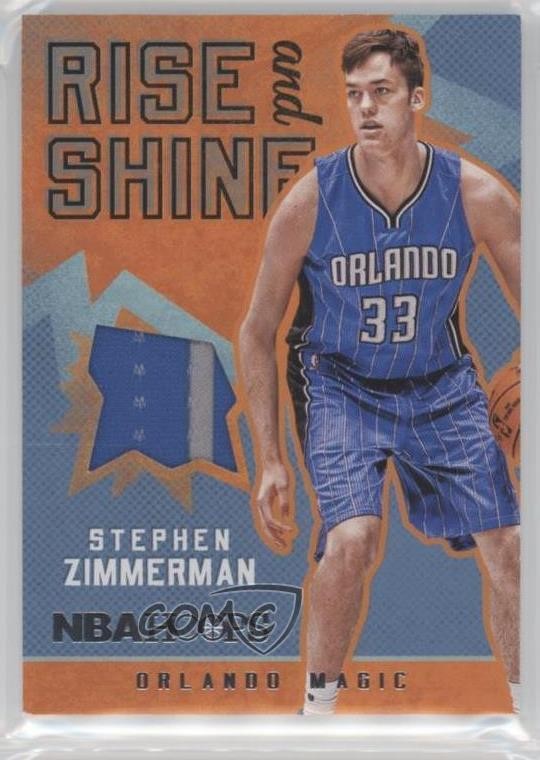 Stephen Zimmerman #39 Basketball Cards 2016 Panini Hoops Rise N Shine Memorabilia trading card — raw and PSA graded price guide