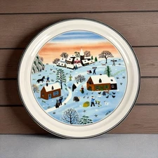 Villeroy & Boch The Four Seasons Plate #4 Winter Design Naif by Gerard Laplau