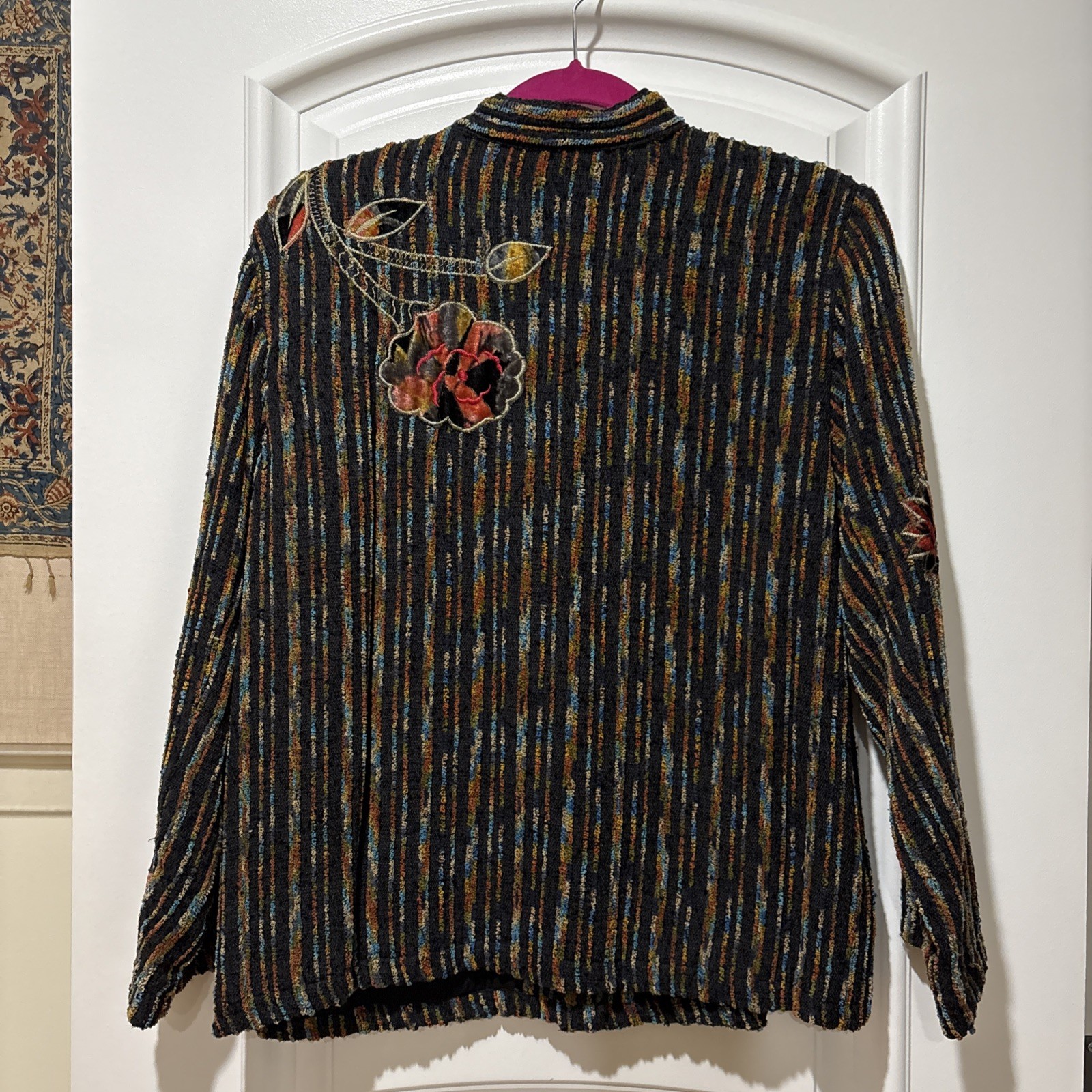 Coldwater Creek Jacket Multicolor Embroidered Boh… - image 17