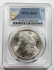 1887-O $1 Morgan Dollar 90% Silver  PCGS MS63 New Orleans US Coin