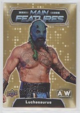 2022 Upper Deck AEW All Elite Wrestling Main Features Gold Luchasaurus 02l5