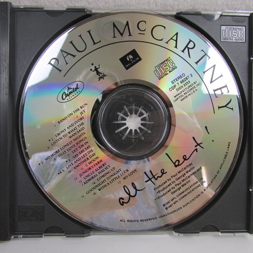 Paul McCartney CD All The Best 1987 Greatest Hits Album Rock Pop Music Capitol - Picture 3 of 4