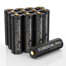 POWEROWL Rechargeable AA Batteries, High Capacity 2800mAh, Premium NiMH...
