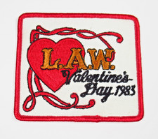 League of American Wheelmen Valentines Day 1983 Vintage Cycling Patch