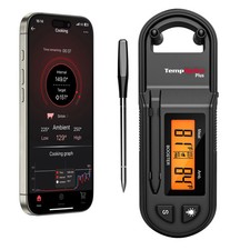 TempSpike Plus Wireless Meat Thermometer with Ultra Thin Probe, Smart Bluetooth