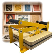 Heavy Duty Manual Flatbed Etching Press Machine for Linoleum Foam PVC Boards