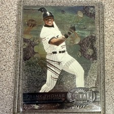 1997 Fleer Metal Baseball Frank Thomas Base Card #61  Chicago White Sox HOF