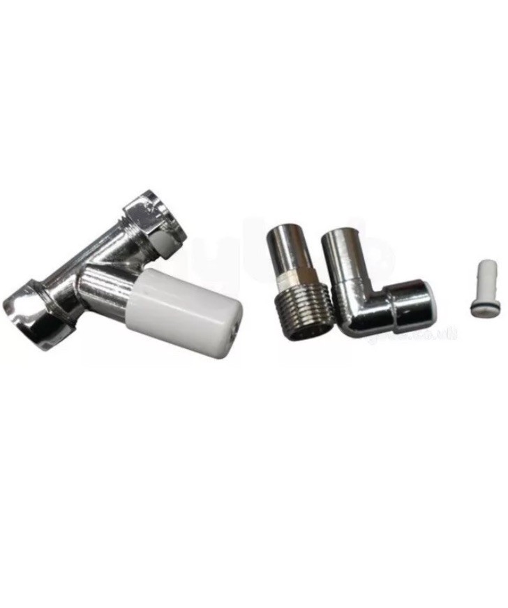 MYSON MATCHMASTER 10MM STRAIGHT LOCKSHIELD RADIATOR VALVE PUSHFIT90 MR10LSCPF90