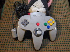 Nintendo 64 GRAY Controller AUTHENTIC OEM N64 RNUS-005 USED Stick Little Loose