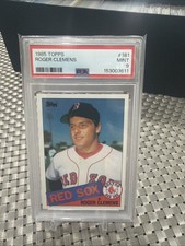 1985 Topps Roger Clemens Rookie RC #181 Red Sox PSA 9 Rocket Fire 🔥 All Star