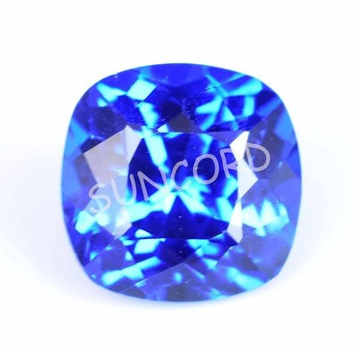 5.00 Ct Natural Rare Lustrous Blue Tanzanite Certified Cushion Loose Gemstone
