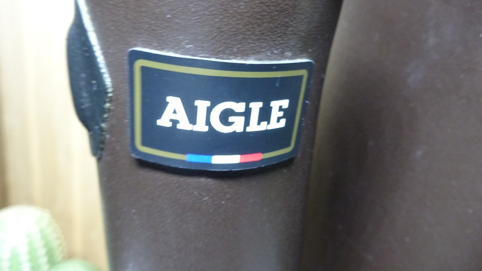 Aigle Parcours 2 ISO Wellington Boots Size 4 Brown Wellies EU 37 image 8