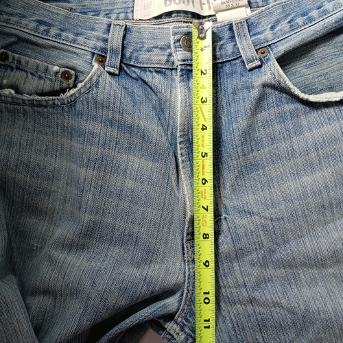 Vintage GAP USA Jeans Mens 33x31 Baggy Boot Fit Denim Distressed Classic (33x32) - Picture 8 of 11