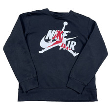 Jordan Sweatshirt Boys XL Black Crewneck Sweater Big Air Jump Man Youth Kids