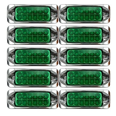 12V 24V 12-LED Auto KFZ Frontblitzer Blitzlicht Warnleuchte LKW Strobe Licht