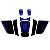 Kit Aufkleber 3D Kompatibel Mit Yamaha Xmax 300/125 Blue 2021-2026 Mittelkonsole