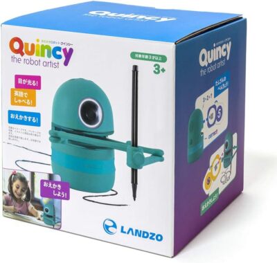 With Corporation Drawing Robot QUINCY LZ001 Plastic USB rechargeable Blue New