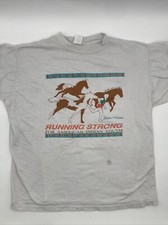 VTG 80s Single Stitch AMERICAN INDIAN Horse BILLY MILLS USA MADE SHIRT L