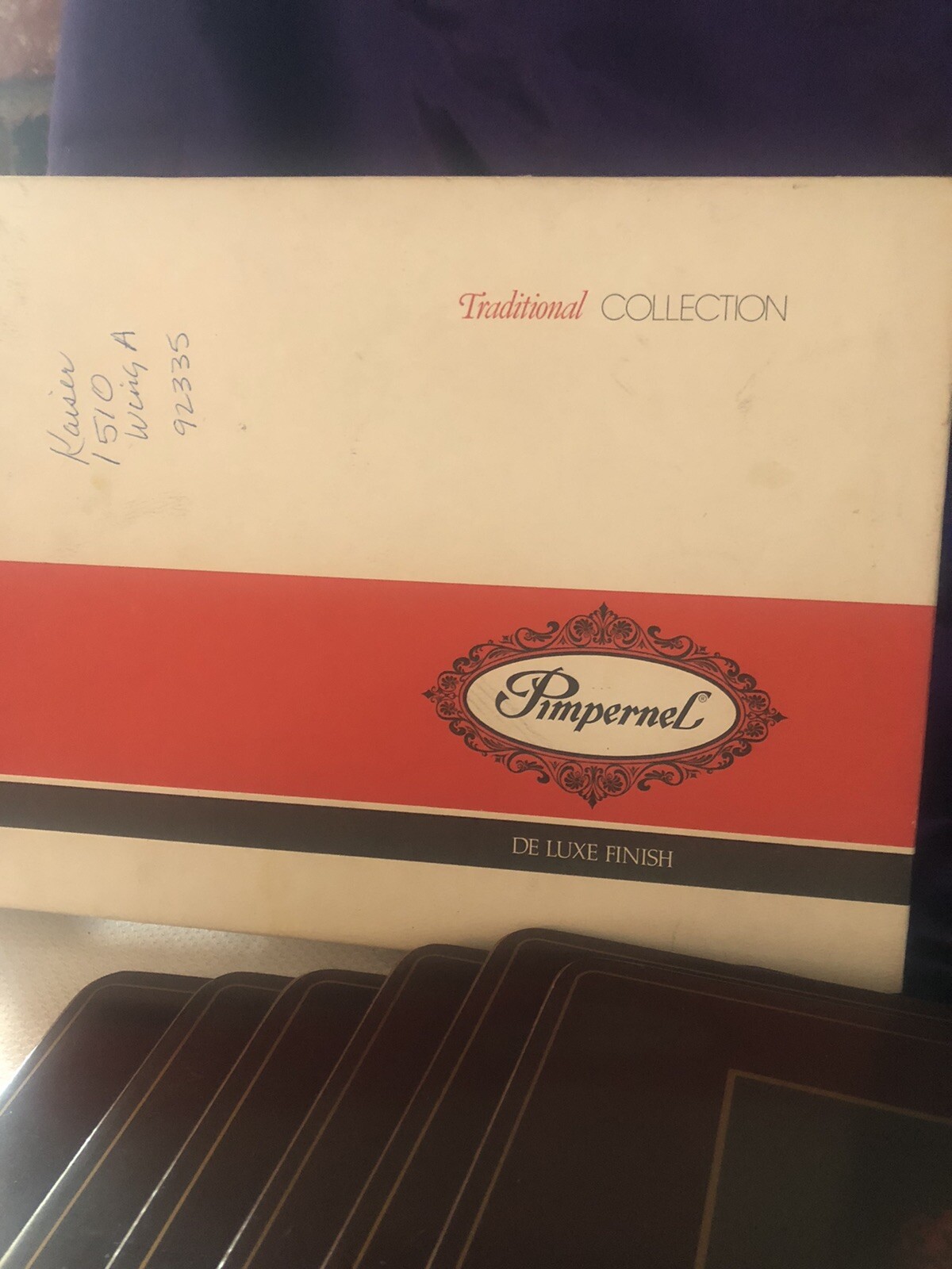 Pimpernel Deluxe Finish Placemats Set 6 Flemish Flowers In Box England