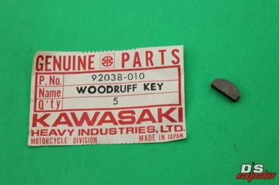 NOS Kawasaki Idle Gear Woodruff Key W1 W2TT 79-81 KZ1300 92038-010