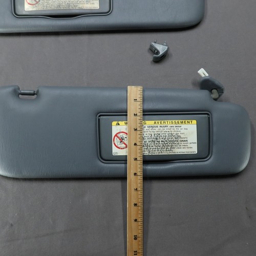 1998-2002 LX470 Land Cruiser Sun Visor Set Driver Passenger Gray OEM TESTED J100 - Picture 15 of 17