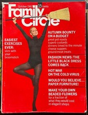 Family Circle Magazine October 1967 Little Black Dress -Exercise - No Label Vntg