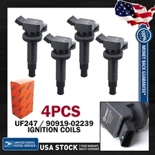 Ignition Coils OEM Quality 4Pcs UF247 90919-02239  For Chevrolet Prizm 2000-2002