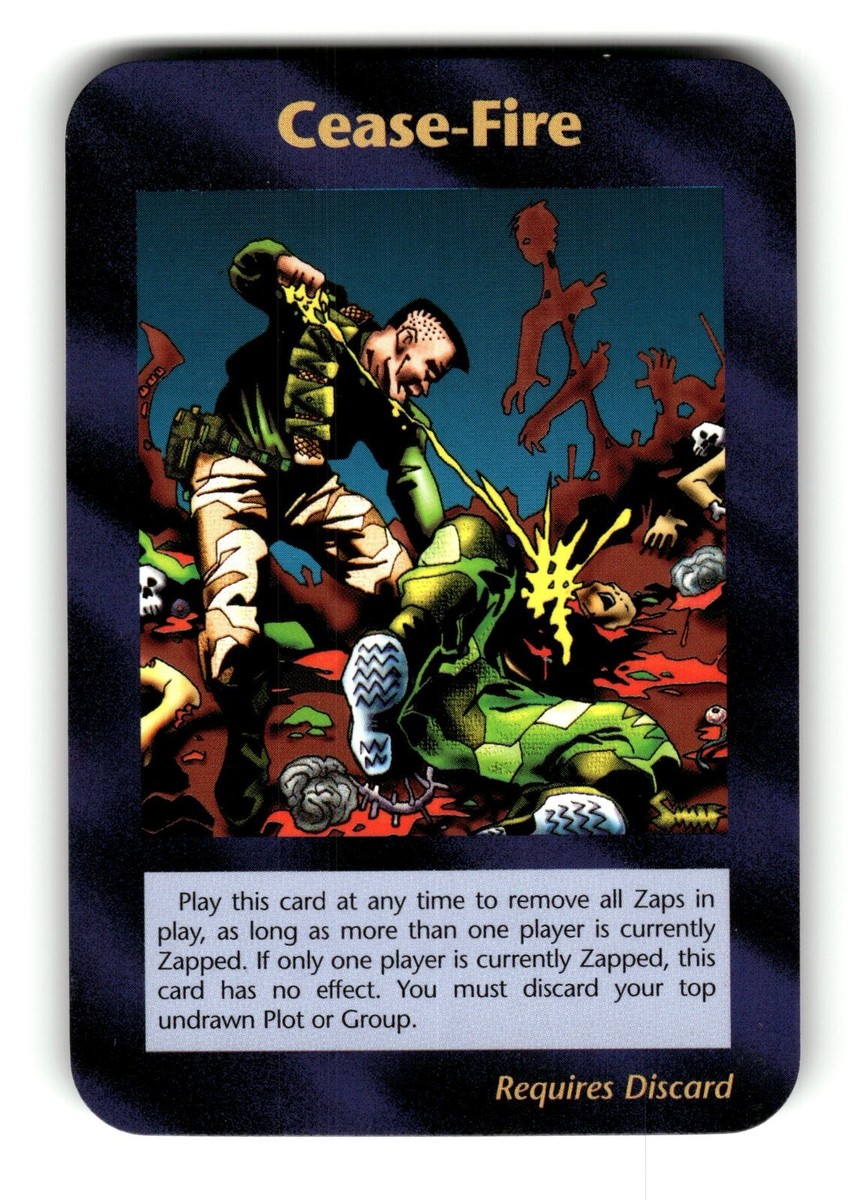 Cease-Fire Card INWO Illuminati New World Order Assassins Game 20